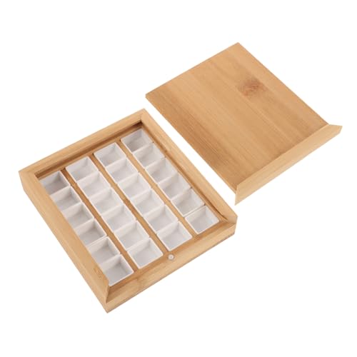 NUOBESTY 1 Satz Pigment Mischbox für Wasserfarben Fächer Tragbar für Künstler und Vielseitig Einsetzbar für Aquarell Gouache und Ölmalerei von NUOBESTY