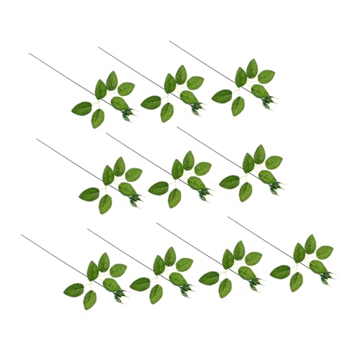 NUOBESTY Kunstblumen -Set Mit Stielen Und Blättern Für DIY-blumenarrangements Gefälschte Blumenaccessoires Aus Kunststoff Für Dekoration Und Basteln von NUOBESTY