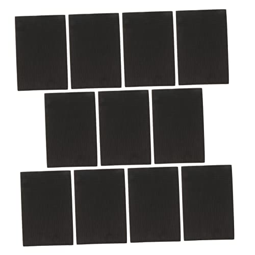 NUOBESTY 1 Satz Tisch- Und Stuhlmatten Schutzfolien Fußmatte Bodenpolster Filzkissen Möbelunterlagen Aus Filz Selbstklebende Polsterunterlagen Für Möbel Anti-Kratz-Matte Eva Black 10 Stück von NUOBESTY
