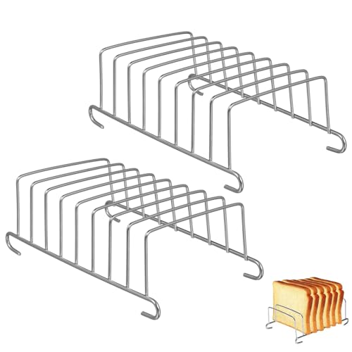 NUOBESTY 1 Satz Toast Rack Für Heißluftfritteuse Backzubehör Für Ofen Und Mikrowelle Hitzebeständig Und Langlebig Für Brot Und Snacks 2 Stück von NUOBESTY