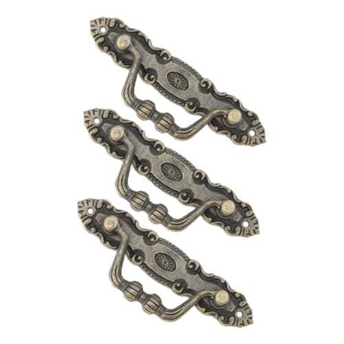 NUOBESTY 1 Satz Vintage Dekorative Möbelgriffe Ringgriffe Für Küchenschränke Und Möbel Installieren Retro Hochwertige Verarbeitung 3 Stück von NUOBESTY
