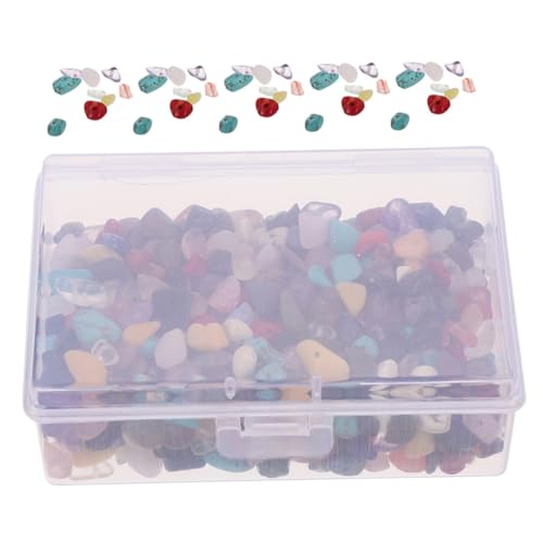 NUOBESTY 1 Schachtel Natürliche Unregelmäßige Stein Chips DIY Bastelsteine für Schmuckherstellung und Kristall Baum Dekoration Langlebig Glatt Vielseitig für Kreative DIY Projekte von NUOBESTY