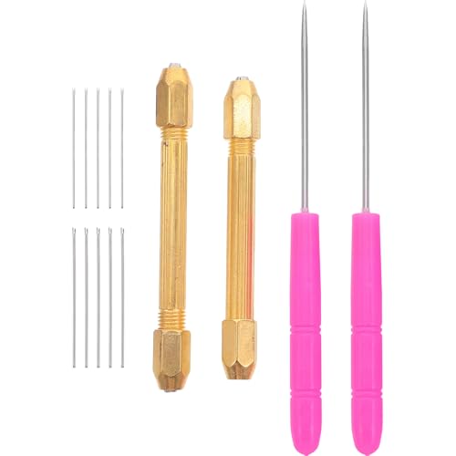 NUOBESTY 1 Set Puppenhaar-Wurzelwerkzeug, Reroot-Rehair-Werkzeuge, Legierungs-Wurzelnadeln, Herstellungsset, Haarherstellungszubehör für DIY-Griffpuppen von NUOBESTY