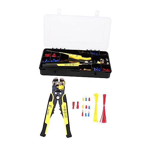 NUOBESTY 1 Set Zange Für Draht Terminals Elektriker Werkzeug Draht Crimp Elektrische Ratsche Aderendhülsen Kabel Draht Terminals Crimper Draht Terminals Crimpen Zange Gelb Terminal Nylon von NUOBESTY