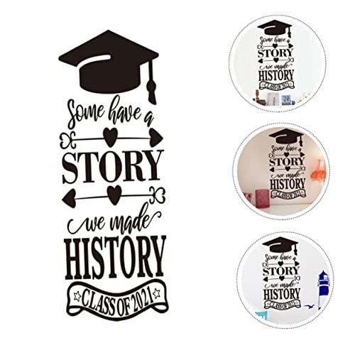 NUOBESTY 1 Stück 2021 Graduierung Wandtattoo Dekoration Abziehbild Erwachsene Klasse von 2021 Fensterfolie aufkleber Graduierungsglas haftet Wandtatt Ausschuss PVC Black NUOBESTY 1 Stück 2021 Graduierung Wandtattoo Dekoration Abziehbild Erwachsene Klasse von 2021 Fensterfolie aufkleber Graduierungsglas haftet Wandtatt Ausschuss PVC Black von NUOBESTY