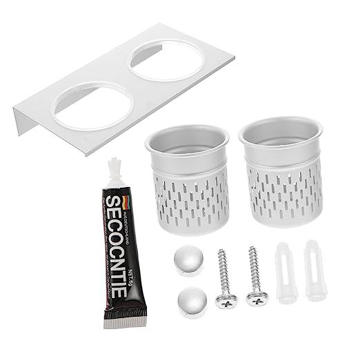 NUOBESTY Wandmontierter Aufbewahrungsregal Aus Aluminium Und Rostfrei Schnell Und Einfach Wand Zu Kleben Für Kamm Schaber Und Andere Kleinigkeiten Geeignet Für Badezimmer Schlafzimmer Und von NUOBESTY