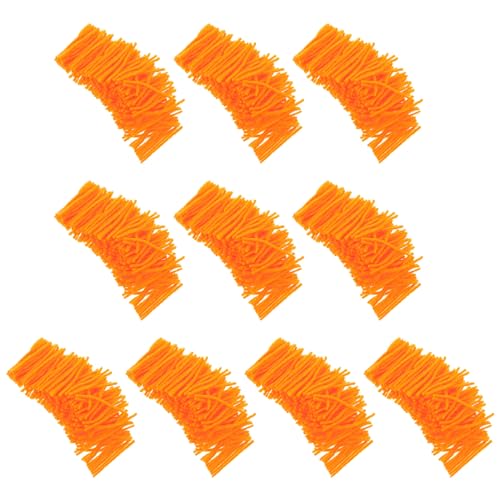 NUOBESTY Häkelgarn Für Teppiche Knüpfgarn Orange Acrylfaden 10 Rollen/Paket Zum Basteln von NUOBESTY