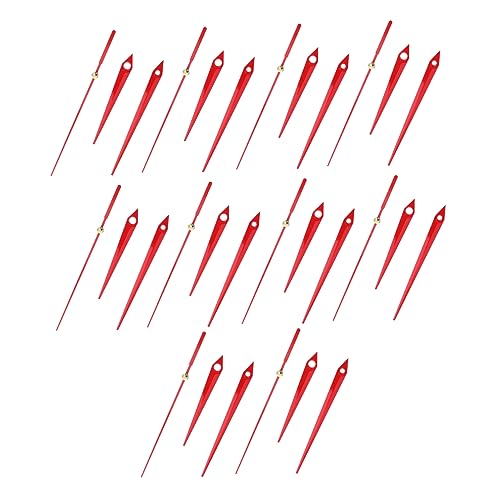 NUOBESTY 10 Sätze Metall Uhrzeiger Ersatzteile DIY Wanduhr Zeiger Aluminium Uhrzeiger Leise Installieren Vielseitig für Bastelprojekte und Reparaturen von NUOBESTY