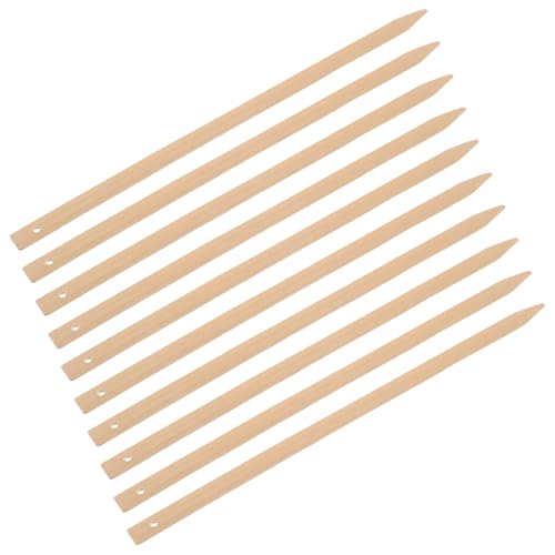 NUOBESTY 10 Stück Diy Fächergriffe Natürlichem Bambus Handgefertigte Holzgriffe für Kreative Projekte und Kunstvolle Fächergestaltung für Hochzeiten und Feierlichkeiten von NUOBESTY