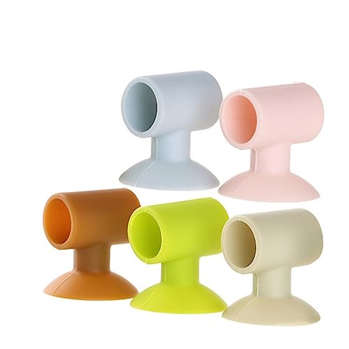 NUOBESTY 10 Stück Silikon Türknopf Schutzpuffer Kollisions Türstopper für Wände und Möbel Effektiver Schutz vor Beschädigungen durch Türknäufe Zufällige Farben Zufällige von NUOBESTY