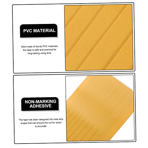NUOBESTY 10 Stück Teiliges Doppelseitiges PVC Klebeband Stark Haftendes Reißfestes Holzklebeband für Präzises Handwerk und Tischkreissäge Vielseitiges DIY Zubehör für Holzarbeiten von NUOBESTY