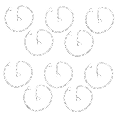 NUOBESTY 10 Stück Teiliges Edelstahl Hängeschild Ketten mit Karabinern Lange Robuste Aufhängeketten für Blumentöpfe Werbetafeln Vogelhäuschen und Vielseitige Dekorationen im Innen von NUOBESTY