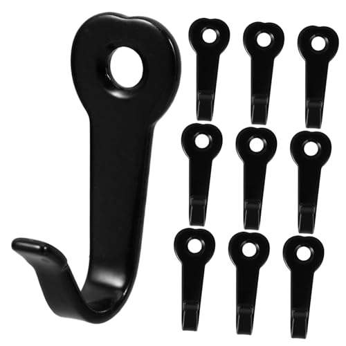 NUOBESTY 10 Stück Teiliges Metall Wandhaken Robust und Vielseitig für Bad Küche Schlafzimmer mit Elegantem Schwarzem Finish Inklusive Schrauben für Mäntel Taschen und Handtücher NUOBESTY 10 Stück Teiliges Metall Wandhaken Robust und Vielseitig für Bad Küche Schlafzimmer mit Elegantem Schwarzem Finish Inklusive Schrauben für Mäntel Taschen und Handtücher von NUOBESTY