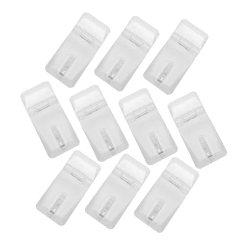 NUOBESTY 10 Stück Teiliges Mini Transparente Schnäpper Klarer Scharnierverschluss für Schmuckboxen Robuste Latch Sicherung Unsichtbarer Moderner Kastenverschluss für Aufbewahrungsboxen von NUOBESTY