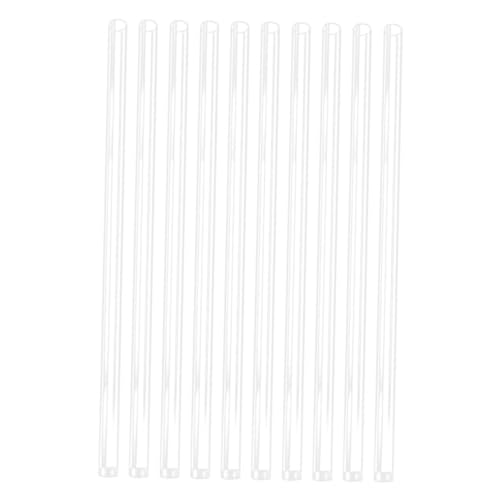 NUOBESTY 10 Stück Teiliges Transparente PC LED Lichtschläuche Wetterfeste Schutzrohre für Meteorlichter Langlebige Kunststoffhüllen Klarer String Light Protector Kompatibel als von NUOBESTY