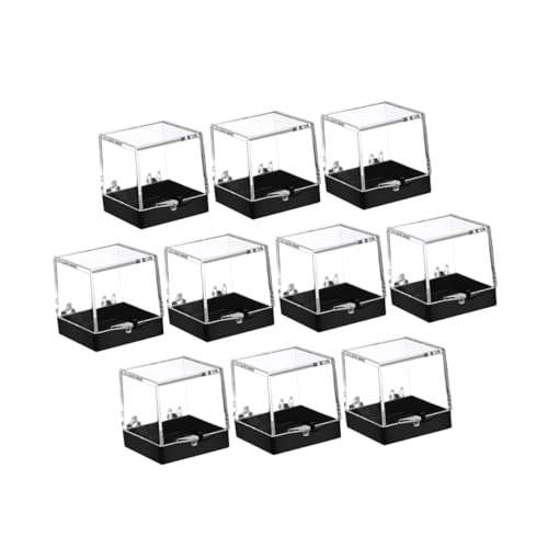 NUOBESTY 10 Stück Teiliges Transparente Vitrine Quadratische Mineralproben Aufbewahrungsbox für und Steine zur Präsentation und Sicheren Lagerung von Sammlerstücken NUOBESTY 10 Stück Teiliges Transparente Vitrine Quadratische Mineralproben Aufbewahrungsbox für und Steine zur Präsentation und Sicheren Lagerung von Sammlerstücken von NUOBESTY
