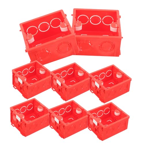 NUOBESTY 10 Stück Teiliges Unterputzdosen aus Verstärktem PVC Feuerhemmende Wandmontage installationsboxen in Dunkelrot Versteckte Kabelverlegung für Wohn Gewerbebereiche NUOBESTY 10 Stück Teiliges Unterputzdosen aus Verstärktem PVC Feuerhemmende Wandmontage installationsboxen in Dunkelrot Versteckte Kabelverlegung für Wohn Gewerbebereiche von NUOBESTY