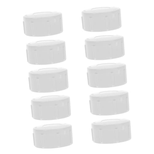 NUOBESTY 10 Stück Teiliges Weiße PVC Rohrendkappen mit Innengewinde Robustes Fitting für Sanitär Gartenbewässerung Zuverlässiger Schutz für Wasserleitungen Sprinkler und DIY Anwendungen von NUOBESTY