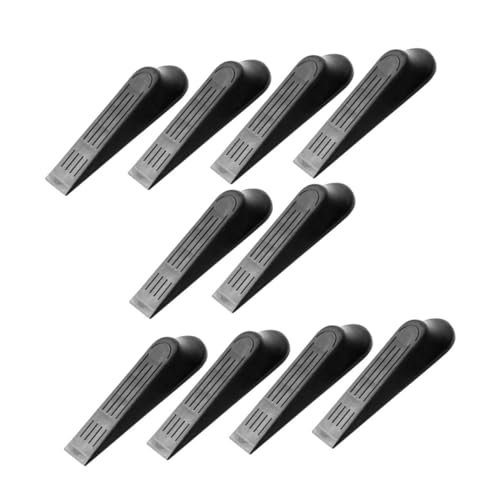 NUOBESTY 10 Stück Türkeile aus Robustem Kunststoff mit Rutschfester Basis Schräges Design für Sicheren Halt Fliesen Teppich Türstopper für Zuhause Büro Bad Verhindert Zuschlagen und von NUOBESTY