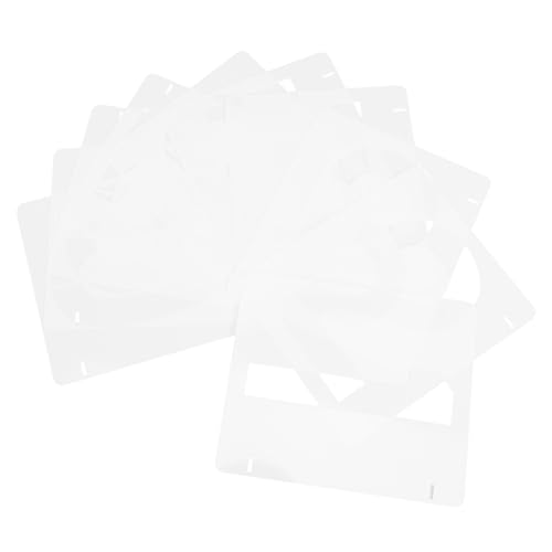 NUOBESTY Buchstaben- Und Zahlenschablonen Zum Malen Von Vorlagen 10-teiliges Kreatives Schablonenset Für Heimdekoration Holzschilder Basteln Fußmatten von NUOBESTY