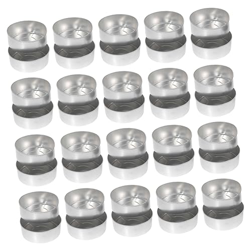 NUOBESTY 100 Stk Kerzenschale aus Aluminium Behälter für Kerzenwachs Kerzendosen aus Aluminium Kerzenhalter Etui für DIY Teelicht Kerzenbehälter selber machen runden Kerzenglas kann Zubehör NUOBESTY 100 Stk Kerzenschale aus Aluminium Behälter für Kerzenwachs Kerzendosen aus Aluminium Kerzenhalter Etui für DIY Teelicht Kerzenbehälter selber machen runden Kerzenglas kann Zubehör von NUOBESTY