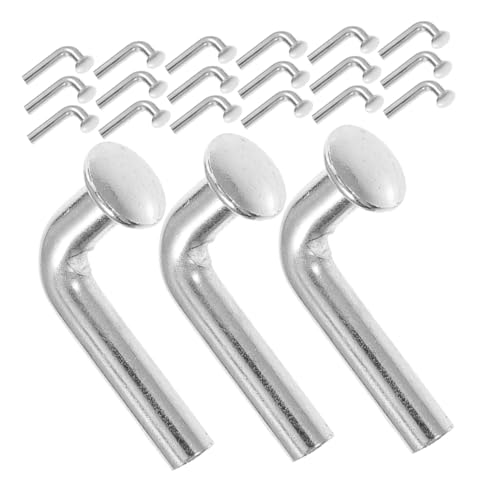 NUOBESTY 100 Stück Förmige Sicherheitsstifte für Palettenregale Verzinkte Metallbefestigungen mit Biegung Schwer Belastbar für Lagerhäuser und Diy Regalsysteme von NUOBESTY