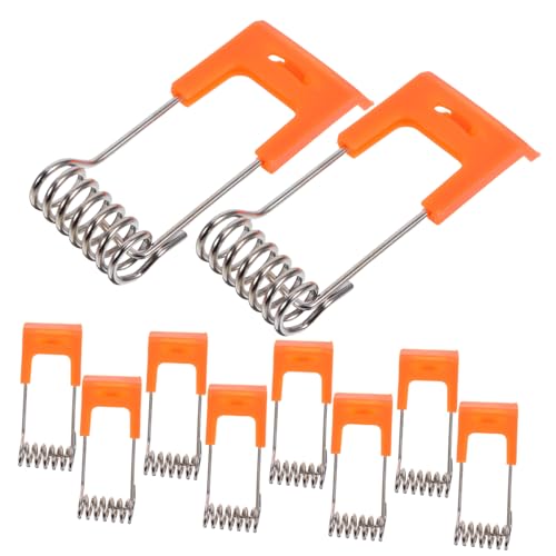 NUOBESTY 100 Stück Kunststoff Federclips für Einbaustrahler Recessed Lighting Clips Federklemmen Leicht und Stabil für Deckenlampen und Downlights von NUOBESTY