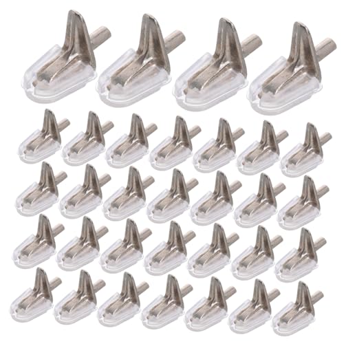 NUOBESTY 100 Stück Metall Regalträger Pins Stabile Regalhalterung Möbel Ersatz Regalstützstifte für Küchen Schranksysteme Einfache Montage Langlebig Vielseitig Einsetzbar von NUOBESTY