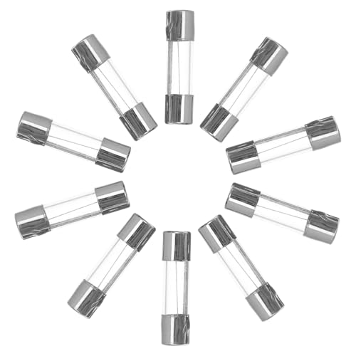 NUOBESTY 100 Stück Teiliges Glasrohr sicherung Set Transparent Hitzebeständig Vielseitig Einsetzbar für Hohe Spannung Fahrzeugteile Praktische Glas Sicherung NUOBESTY 100 Stück Teiliges Glasrohr sicherung Set Transparent Hitzebeständig Vielseitig Einsetzbar für Hohe Spannung Fahrzeugteile Praktische Glas Sicherung von NUOBESTY
