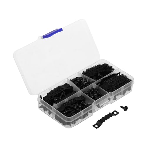 NUOBESTY 100 Stück Teiliges Metall Bilderrahmen Aufhänger Set mit Schrauben Doppelte Schwerlast Picture Hanging Hardware für Büro und Zuhause Schwarze Vielseitige Rahmenhalter zur NUOBESTY 100 Stück Teiliges Metall Bilderrahmen Aufhänger Set mit Schrauben Doppelte Schwerlast Picture Hanging Hardware für Büro und Zuhause Schwarze Vielseitige Rahmenhalter zur von NUOBESTY