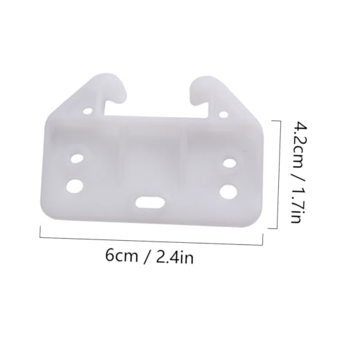 NUOBESTY 100 Stück Teiliges Weißes Schubladenführung Rückplatten Organizer Halterungen für Möbel Schienen Geeignet für Kommode Büromöbel Badschränke und Kleiderschränke NUOBESTY 100 Stück Teiliges Weißes Schubladenführung Rückplatten Organizer Halterungen für Möbel Schienen Geeignet für Kommode Büromöbel Badschränke und Kleiderschränke von NUOBESTY