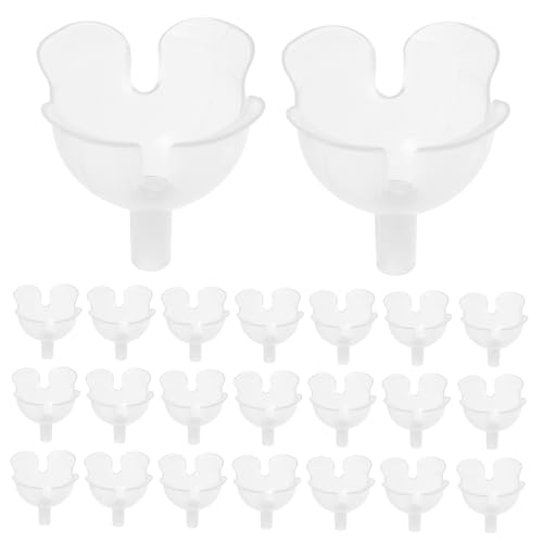 NUOBESTY 100 Stück Transparente Schokoladenball Halter Wiederverwendbare Kunststoffkugeln für DIY Blumenarrangements und Süßigkeitenverpackungen für Partys und von NUOBESTY