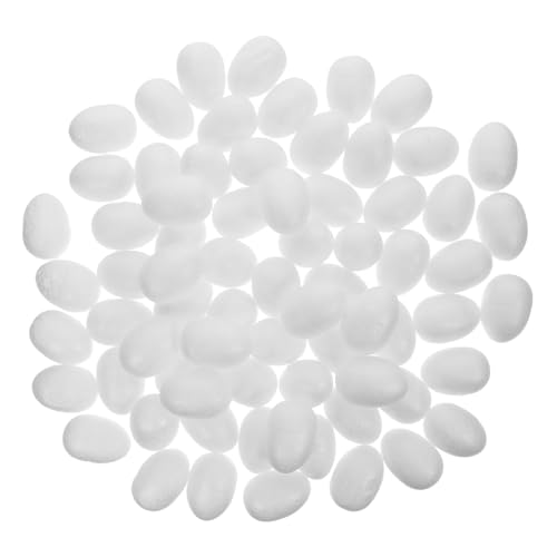 NUOBESTY 100 Stück Weiße Schaumstoff-Eier Ostern DIY Basteln Styropor Eier Große Dekorationen für Heimdeko Schulprojekte Festliche Ornamente NUOBESTY 100 Stück Weiße Schaumstoff-Eier Ostern DIY Basteln Styropor Eier Große Dekorationen für Heimdeko Schulprojekte Festliche Ornamente von NUOBESTY