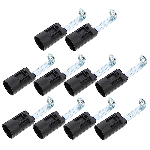 NUOBESTY 10Stücke Kerzenlampenfassung mit Halterung Candelabra Sockel für Tischlampen und DIY Projekte Langlebig und Installieren für Wohnräume und Bars von NUOBESTY