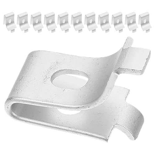 NUOBESTY 12 Stück Aluminiumlegierung Regalhalter Verstellbar Pilaster Clips Regalstützen für Küchen Schrankeinsätze Glas Holzregale Stabil Befestigen Langlebig von NUOBESTY