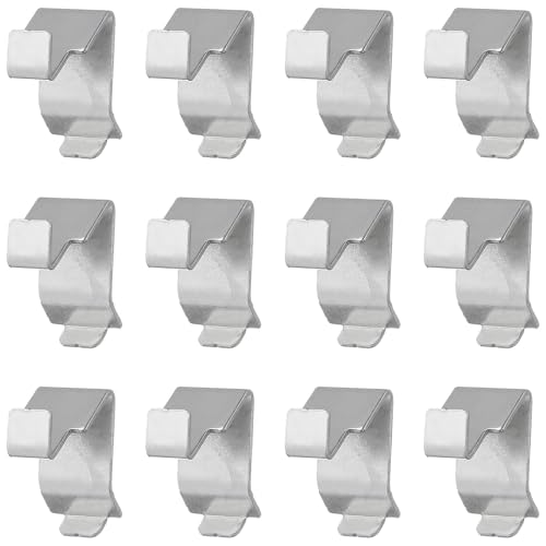 NUOBESTY 12 Stück Regalklammern – Regalhalterungen aus Metall für Verstellbare Regalsysteme, Diy-bücherregal, Schrank-organizer-hardware, 3,00 X 2,00 X 1,40 Cm von NUOBESTY