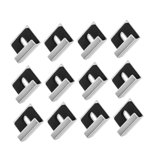 NUOBESTY 12 Stück Spiegelclips für Wandmontage Robuste Halteclips für Rahmenlose Spiegel und Anzeigen für Badezimmer und Wohnräume NUOBESTY 12 Stück Spiegelclips für Wandmontage Robuste Halteclips für Rahmenlose Spiegel und Anzeigen für Badezimmer und Wohnräume von NUOBESTY