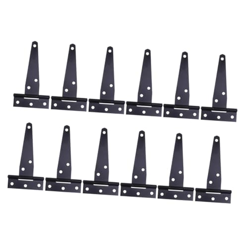 NUOBESTY 12 Stück Teiliges T förmiges Torband aus Rostfreiem Eisen Pulverbeschichtet Schwarz Schwerlast Scharnier mit Schraublöchern Vielseitig für Türen Tore Schuppen und DIY projekte NUOBESTY 12 Stück Teiliges T förmiges Torband aus Rostfreiem Eisen Pulverbeschichtet Schwarz Schwerlast Scharnier mit Schraublöchern Vielseitig für Türen Tore Schuppen und DIY projekte von NUOBESTY