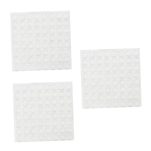NUOBESTY 128 Stück Selbstklebende Türstopper Transparente Wandpuffer für Möbel Elektronik und Küchenschränke Geräuschdämpfende Türknopf mit Starkem Kleber von NUOBESTY