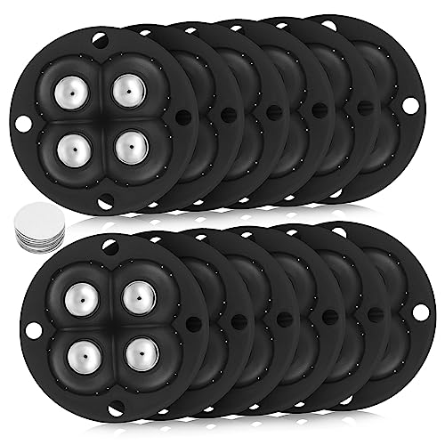 NUOBESTY 12Stücke Mini Selbstklebende Für Möbel Drehbare Universalräder Für Lagerbehälter Mülleimer Und DIY Projekte Robuste Kugelrollen von NUOBESTY
