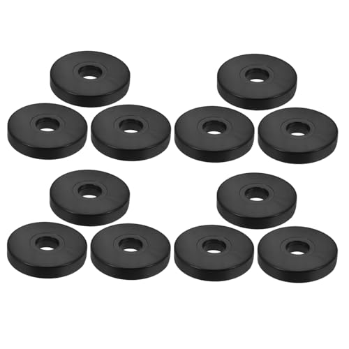 NUOBESTY 12stücke Runde Rollenauflagen Aus Robustem Material Geräuschreduzierend Und Stoßdämpfend Für Rollwagen Möbel Und Bürostühle Fliesenböden Einfache Installation Ohne von NUOBESTY
