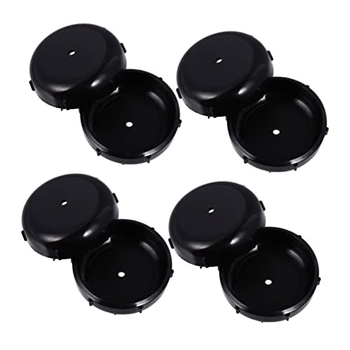 NUOBESTY 16 Stück Möbelfüße aus Kunststoff plastikdeckel Furniture Pads Anti rutschmatte Türstopper praktische Möbelfußmanschetten Teppich Ärmel für Tischfüße einfache Tischfußpolster Black von NUOBESTY