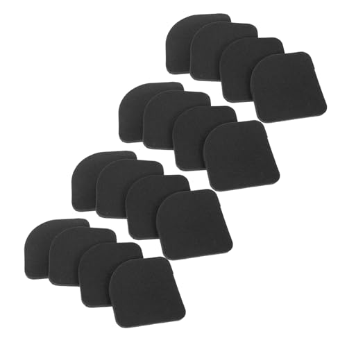 NUOBESTY 16 Stück Stoßdämpfer Waschmaschine Unterlage waschtrockner Matte stoßdämpfungsfunktion gummimatte Unterlegscheibe Anti-Vibrations-Pads Unterlegscheiben Eva Schwarz von NUOBESTY