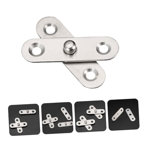 NUOBESTY 16 Stück Teiliges Edelstahl Faltbar und Abnehmbar Stabile Türscharniere für Küchenschränke Möbelbeschläge mit Oberen und Unteren Gelenken Einfache Montage Langlebige Türbeschläge von NUOBESTY