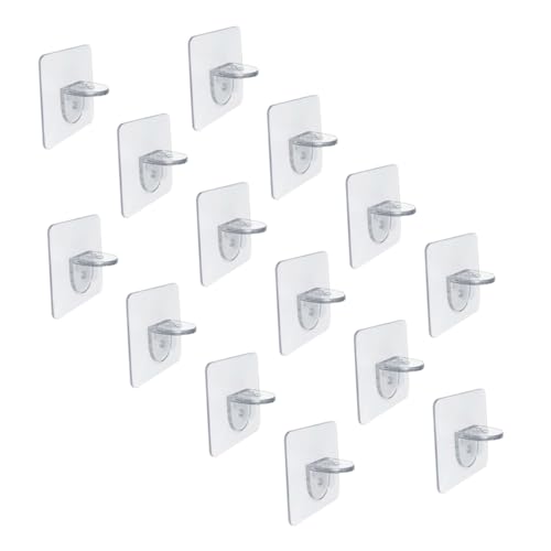 NUOBESTY 16 Stück Teiliges Nahtlose Klebehaken für Kleiderschrank Starke Haftkraft Schwere Tragfähigkeit Kleine Praktische Regalteiler für Zuhause Modernes Design Einfache Montage ohne NUOBESTY 16 Stück Teiliges Nahtlose Klebehaken für Kleiderschrank Starke Haftkraft Schwere Tragfähigkeit Kleine Praktische Regalteiler für Zuhause Modernes Design Einfache Montage ohne von NUOBESTY