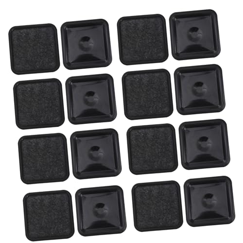 NUOBESTY 16Stücke Quadratische Möbelstopper Caster Cups für Möbelräder Bodenschutz für Betten Sofas Tische und Effektive von NUOBESTY
