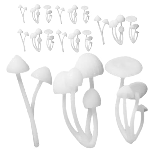 NUOBESTY 18 Stück Teiliges Miniatur Mushroom Dekoration für Bonsai Töpfe Realistische Pilzfiguren für Diy Landschaftsdesign Langlebig und Farbenfroh für Garten und Feiertage von NUOBESTY