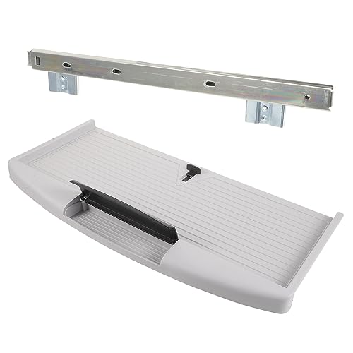NUOBESTY 1Satz Ausziehbare Tastaturablage Schreibtisch Stabiler Tastaturhalter Mit Einfacher Installation Ergonomisch Für Komfortable Schreibhaltung Material Weißes von NUOBESTY