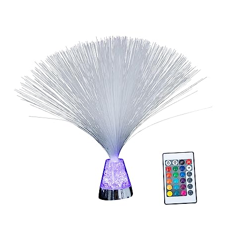 NUOBESTY 1Satz Optische LED Tischlampe mit Fernbedienung Dekorative Desktop Lampe Modernem Design für Schreibtisch und Wohnzimmer Stilvolles Home Energieeffizient von NUOBESTY