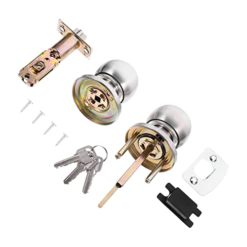 NUOBESTY 1Satz Premium Sphärisches Knopfschloss für Türen Robustes Raumtürschloss Hochwertigem Stahl mit Glatter Oberfläche für Hohe und Benutzerfreundlichkeit NUOBESTY 1Satz Premium Sphärisches Knopfschloss für Türen Robustes Raumtürschloss Hochwertigem Stahl mit Glatter Oberfläche für Hohe und Benutzerfreundlichkeit von NUOBESTY